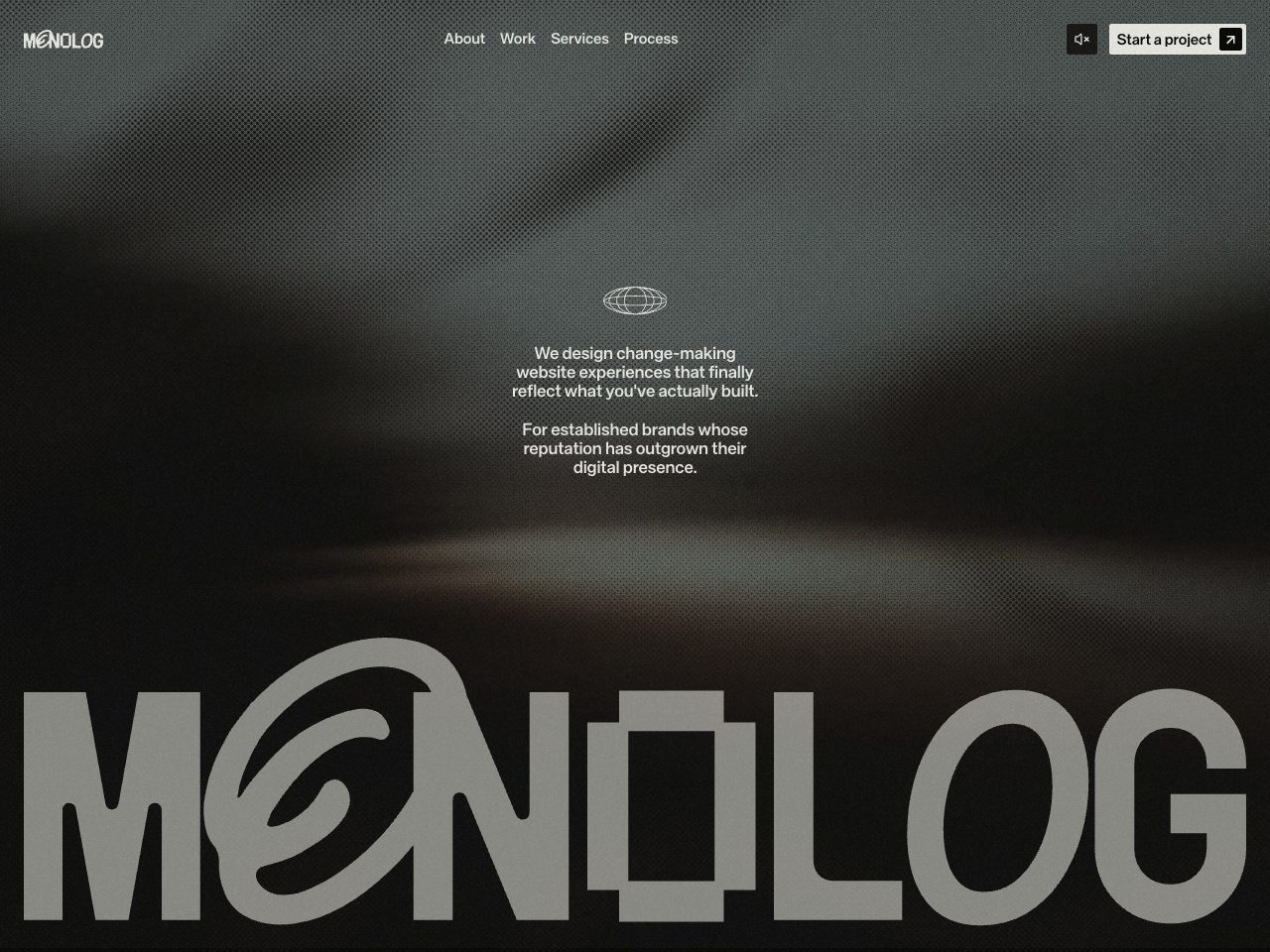 Homepage screenshot of MONOLOG