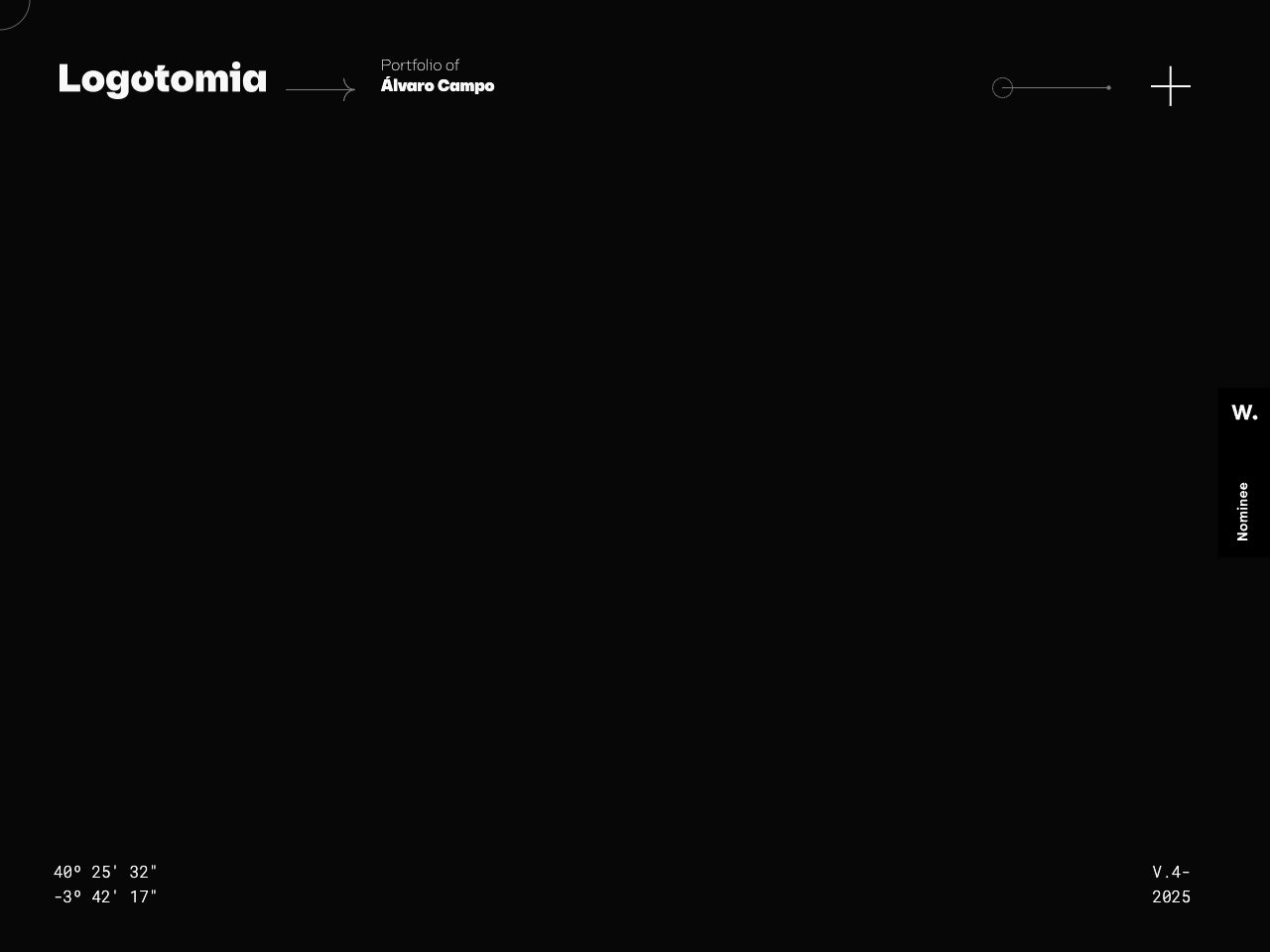 Homepage screenshot of Logotomia