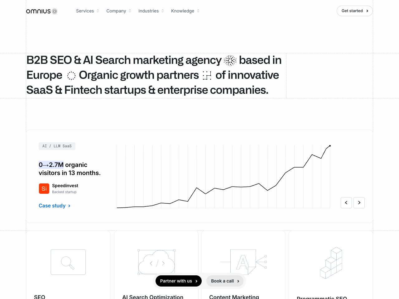 Homepage screenshot of OMNIUS