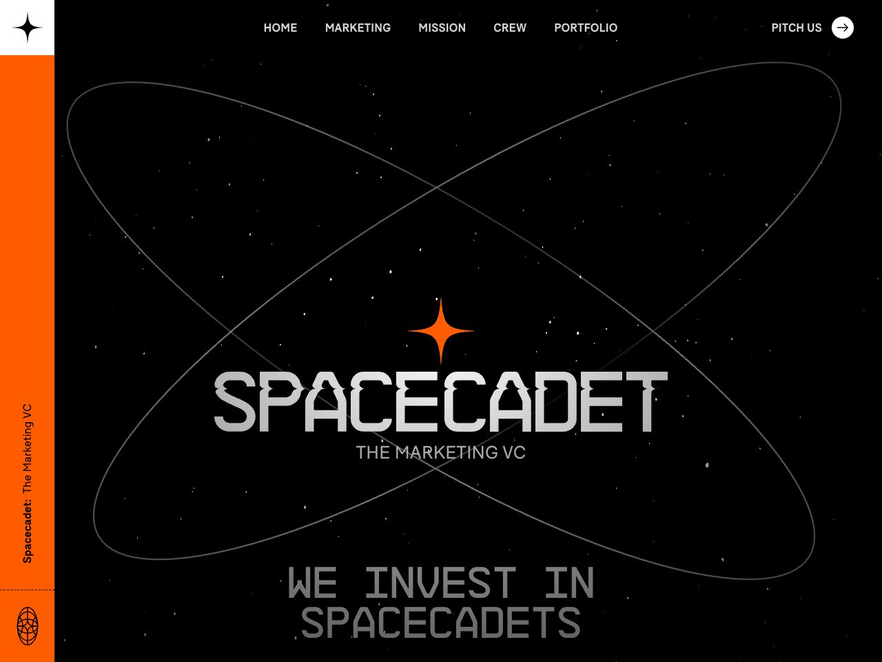 Homepage screenshot of Spacecadet